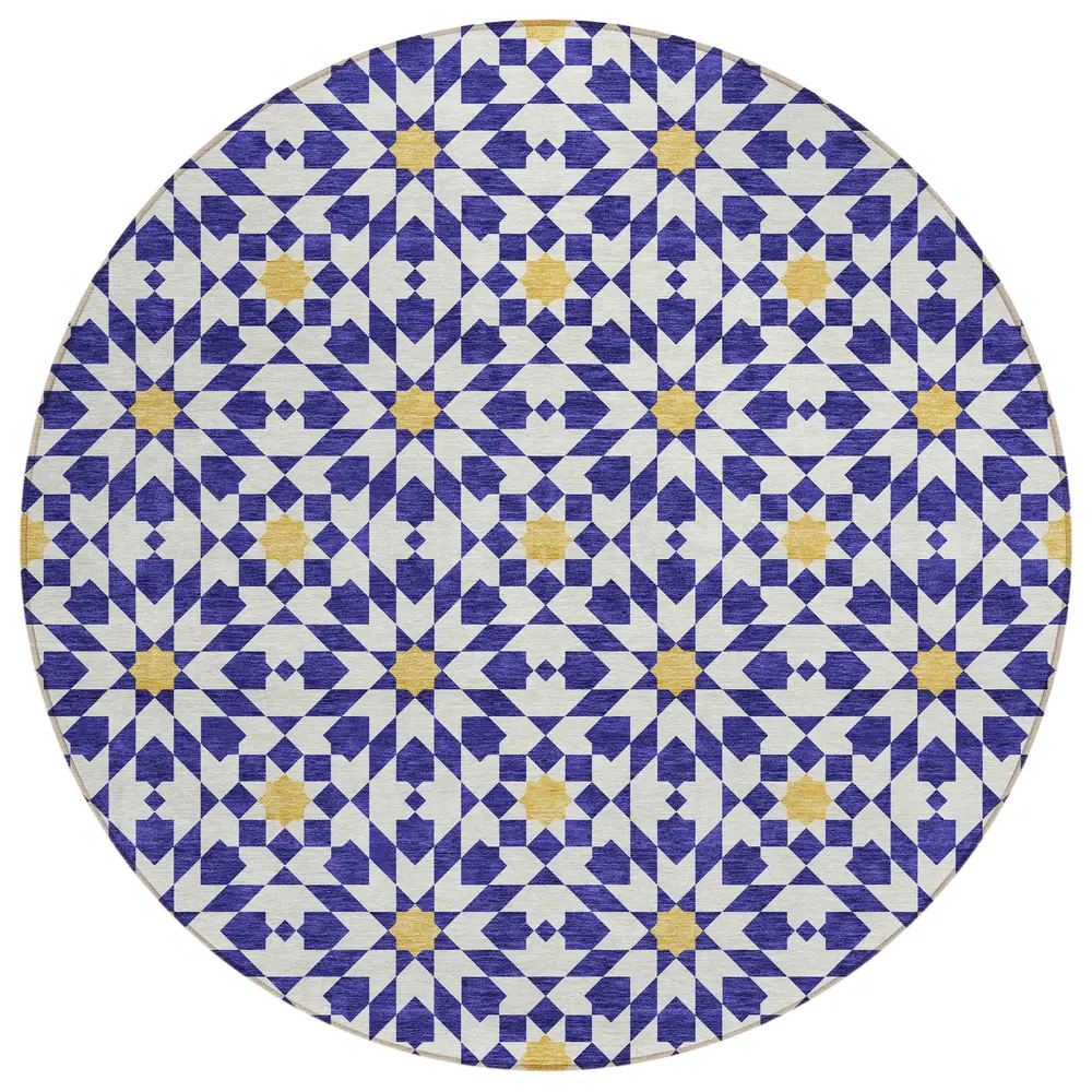 Chantille ACN734 Navy 8' x 8' Rug