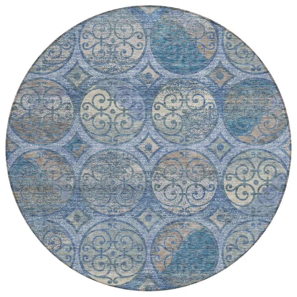 Chantille ACN738 Blue 8' x 8' Rug