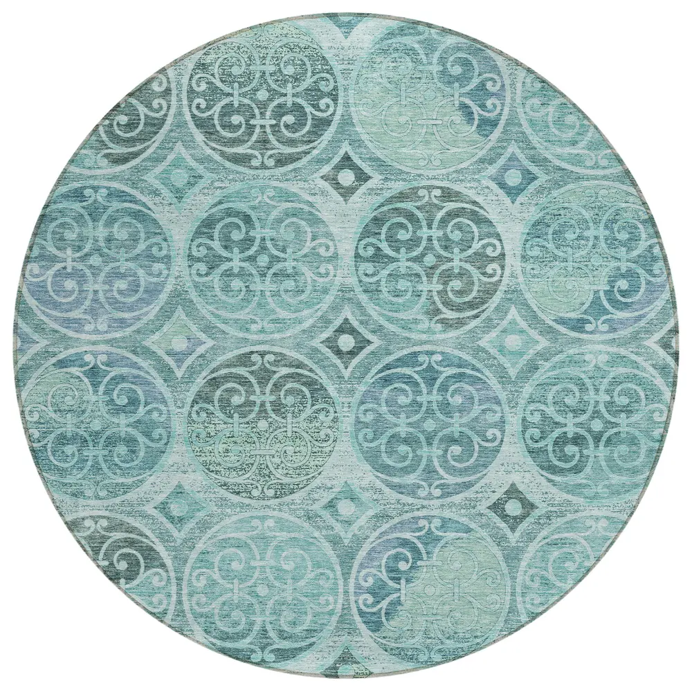 Chantille ACN738 Teal 8' x 8' Rug