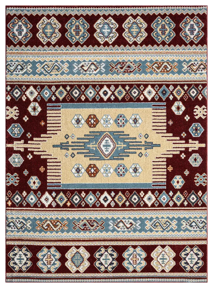 United Weavers Stratton Denali Burgundy Area Rug 9'10
