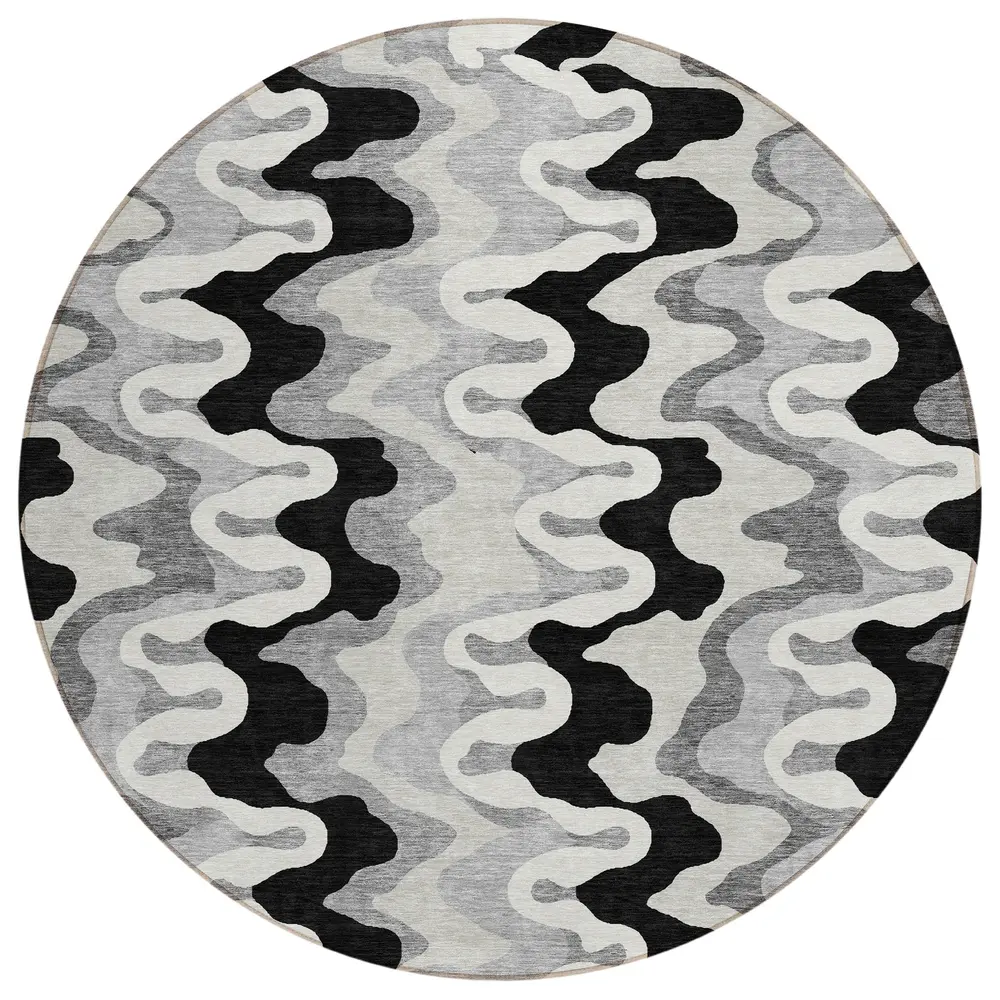 Chantille ACN750 Black 8' x 8' Rug