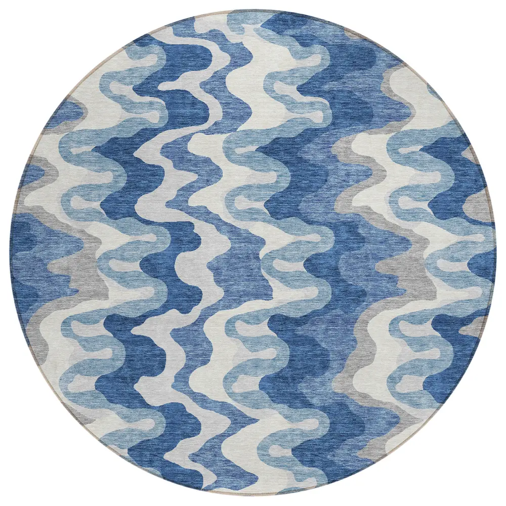 Chantille ACN750 Blue 8' x 8' Rug