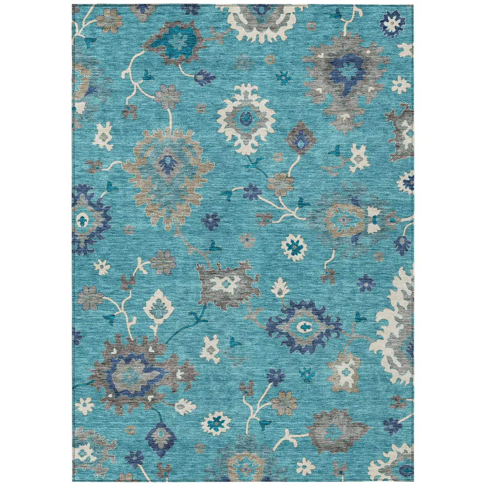 Chantille ACN753 Teal 5' x 7'6