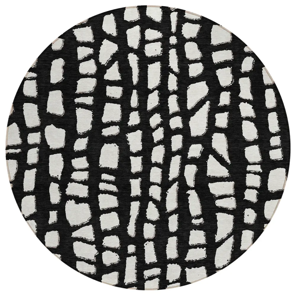 Chantille ACN754 Black 8' x 8' Rug
