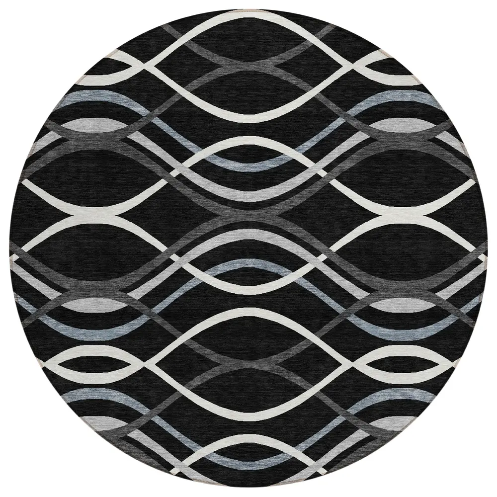 Chantille ACN757 Black 8' x 8' Rug