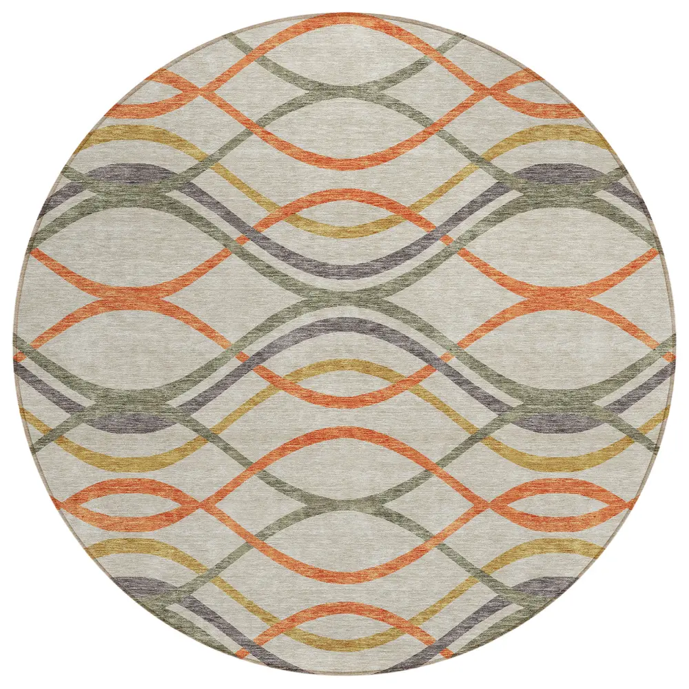 Chantille ACN757 Orange 8' x 8' Rug