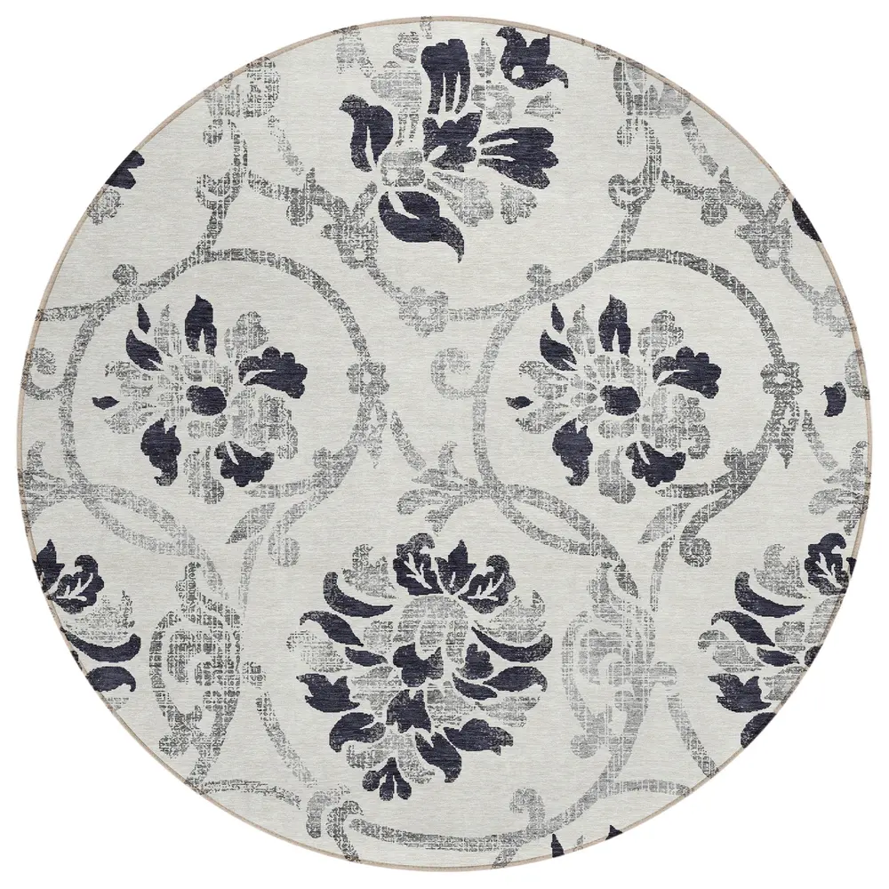 Chantille ACN762 Black 8' x 8' Rug