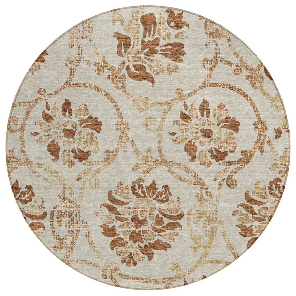 Chantille ACN762 Terracotta 8' x 8' Rug
