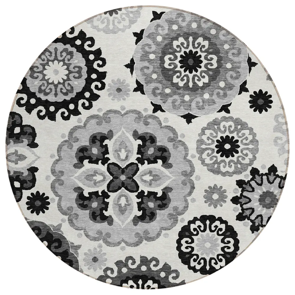 Chantille ACN763 Black 8' x 8' Rug