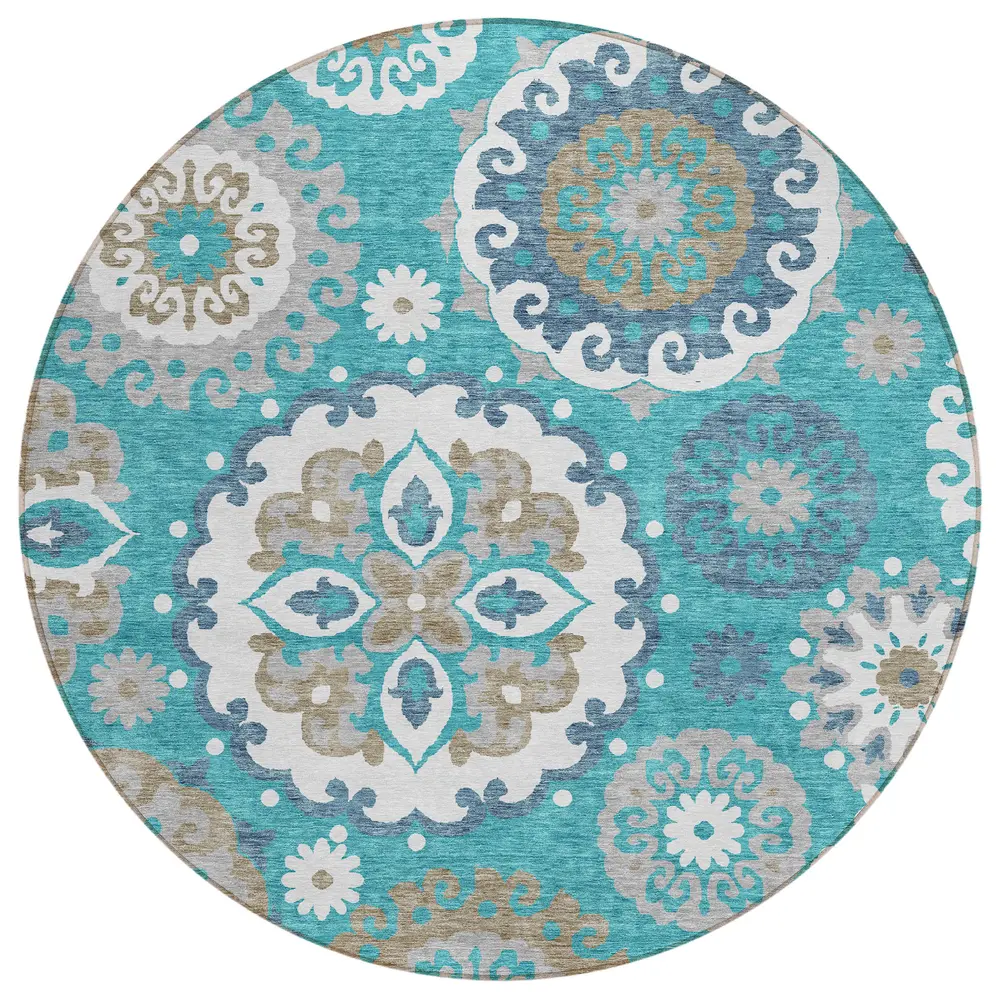 Chantille ACN763 Teal 8' x 8' Rug