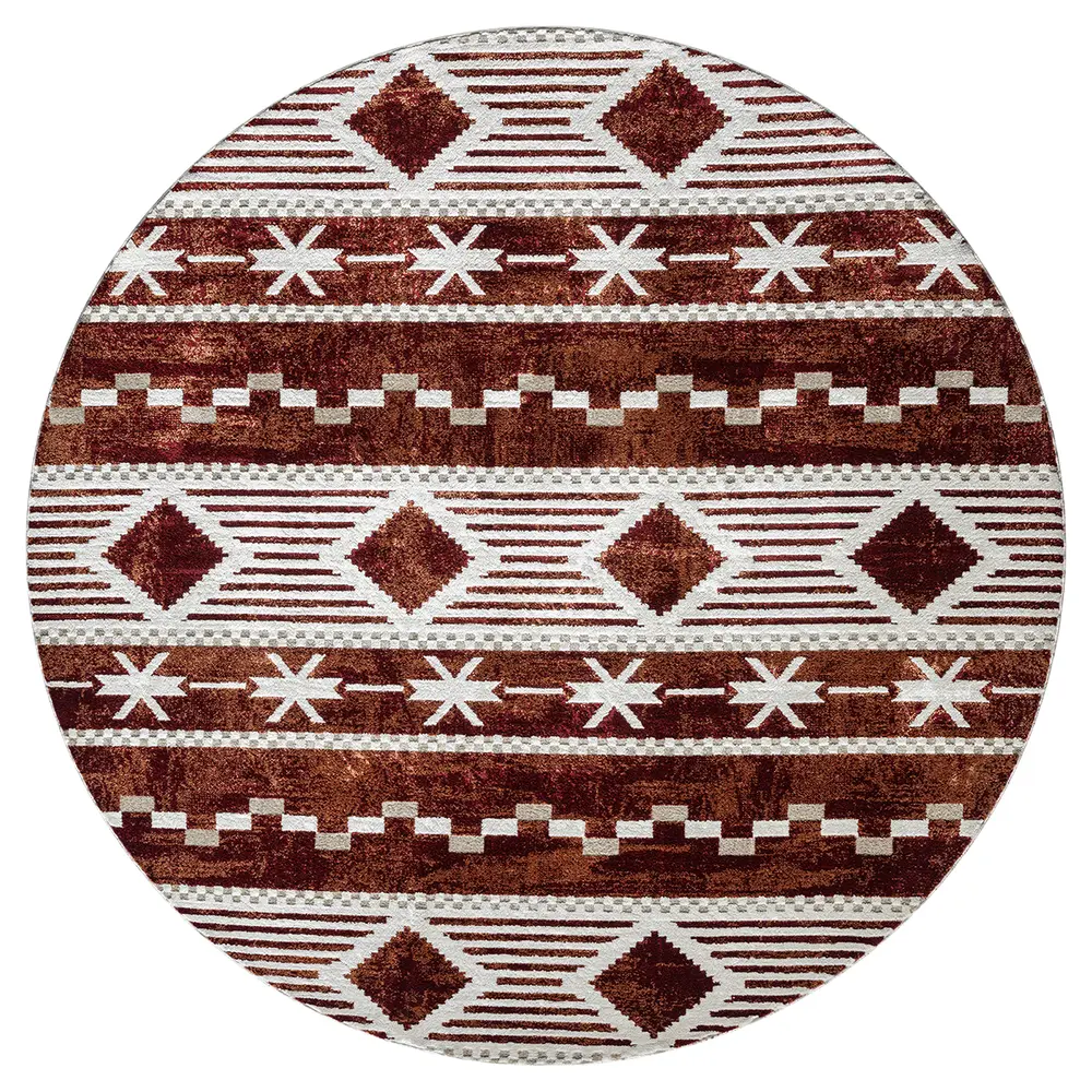 United Weavers Stratton Orchard Burgundy Round Rug 7'11