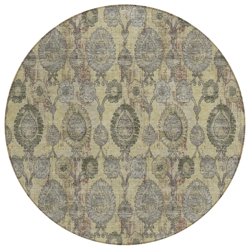 Chantille ACN821 Gold 8' x 8' Rug