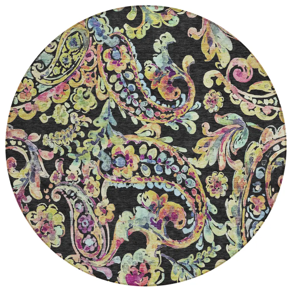 Chantille ACN834 Black 8' x 8' Rug