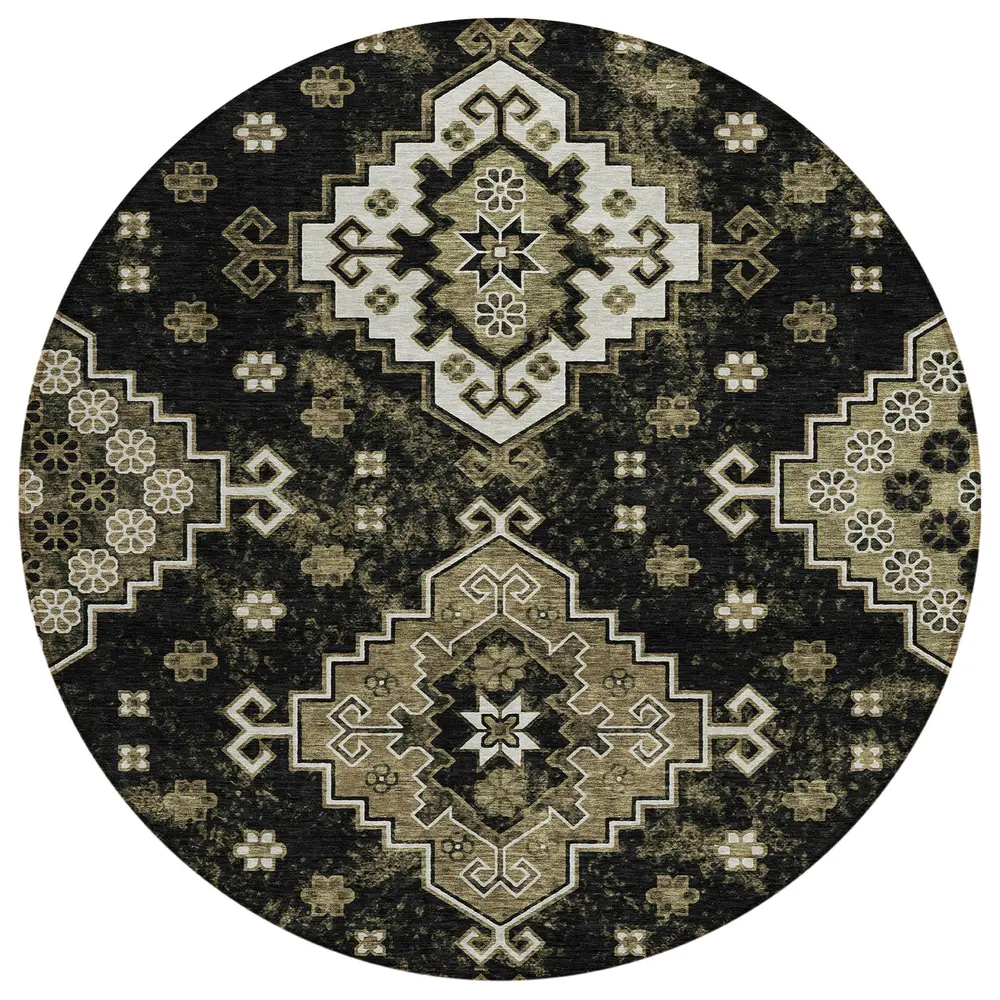 Chantille ACN846 Black 8' x 8' Rug