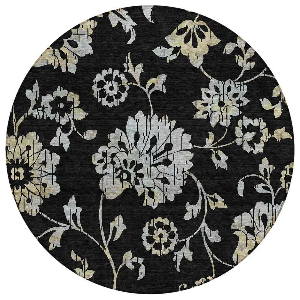 Chantille ACN856 Black 8' x 8' Rug