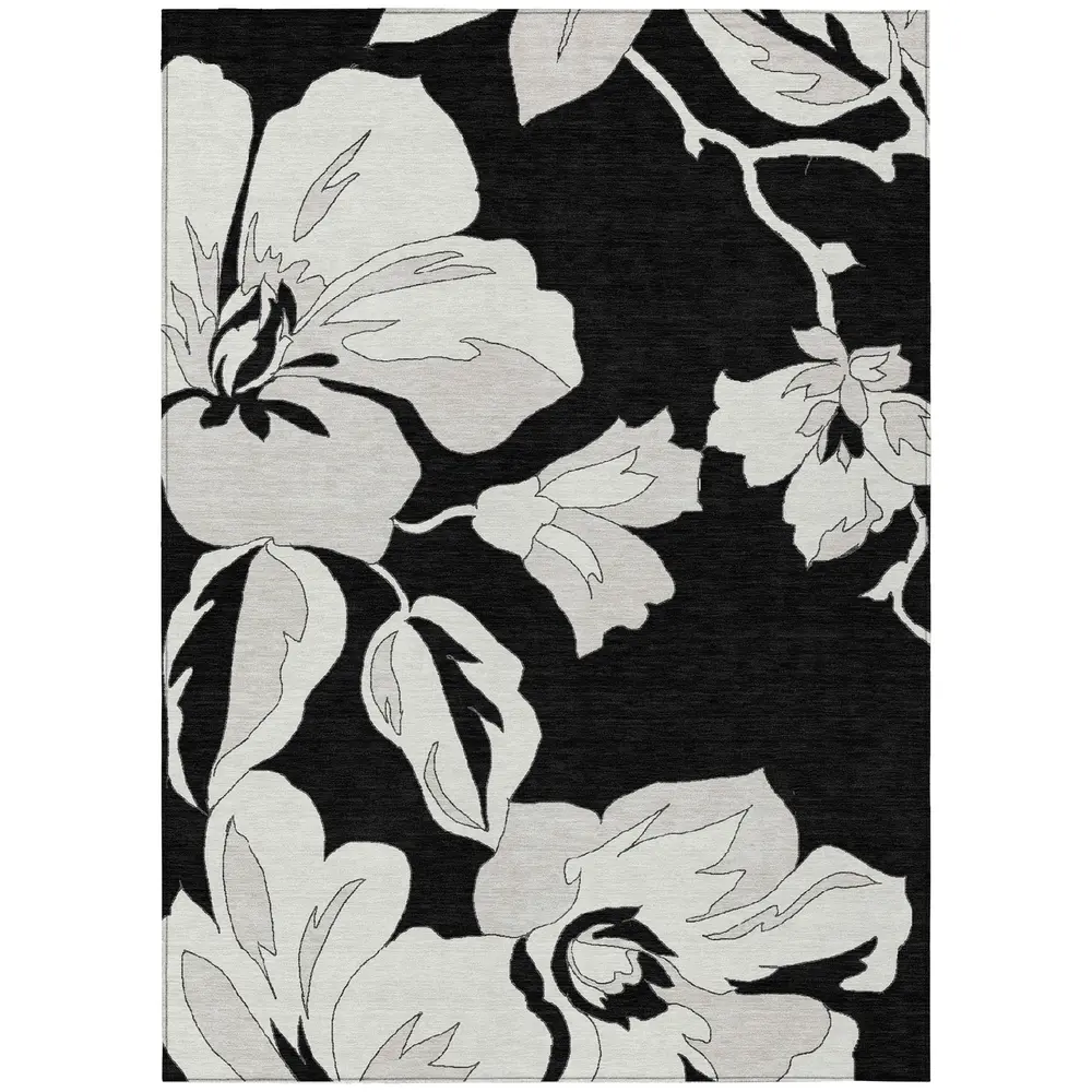 Chantille ACN857 Black 3' x 5' Rug
