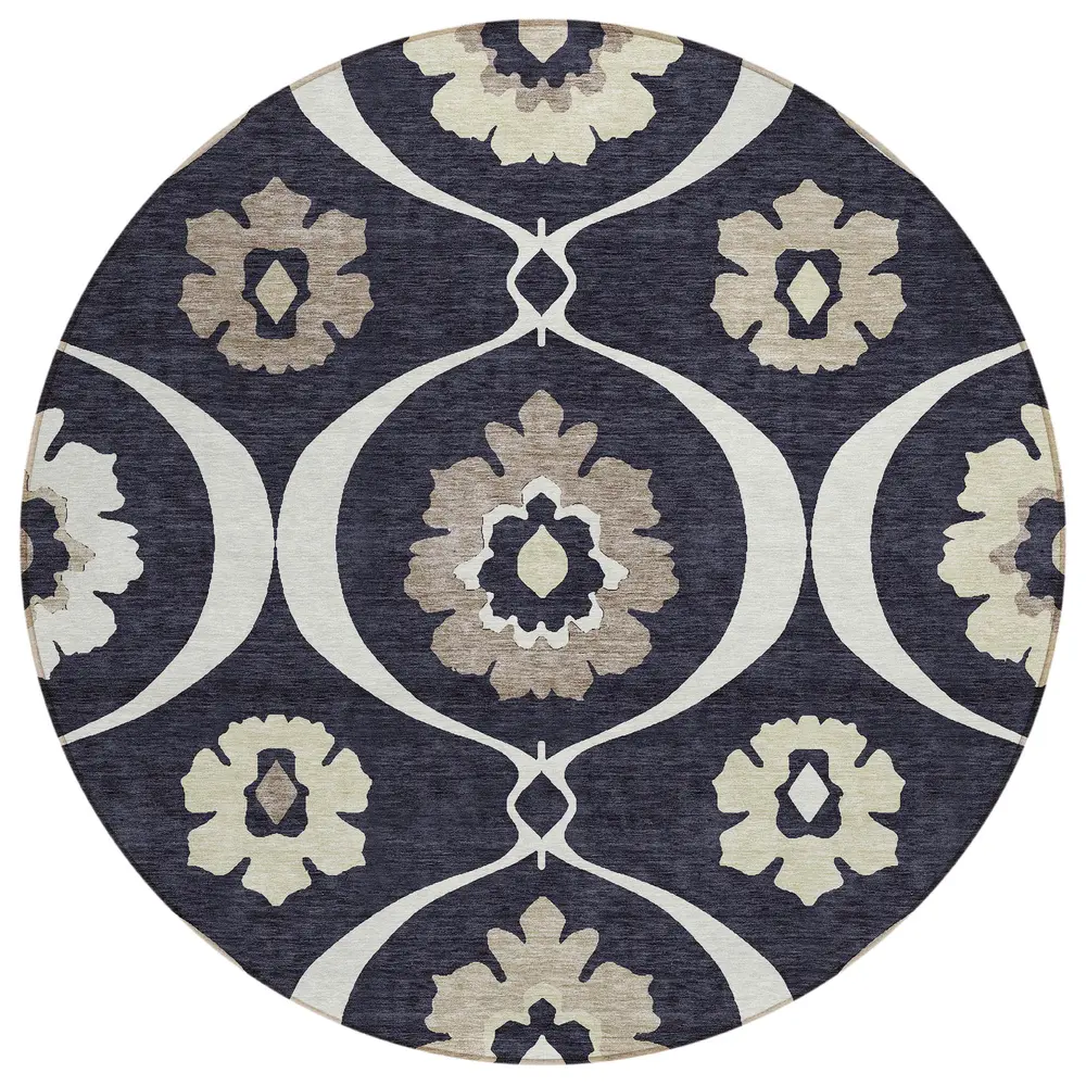Chantille ACN858 Black 8' x 8' Rug