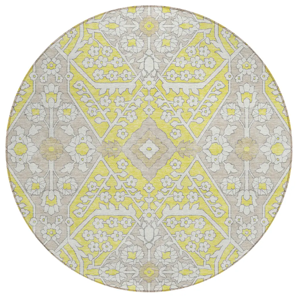 Chantille ACN863 Yellow 8' x 8' Rug