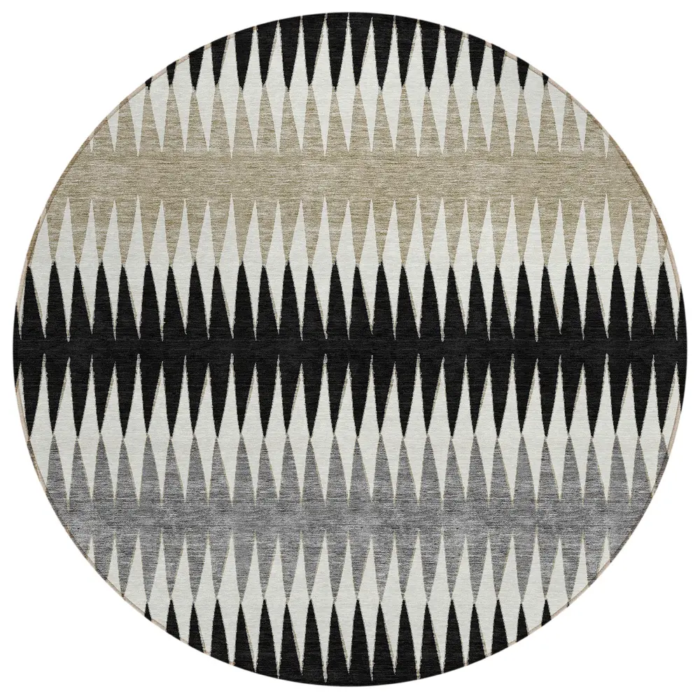 Chantille ACN867 Black 8' x 8' Rug