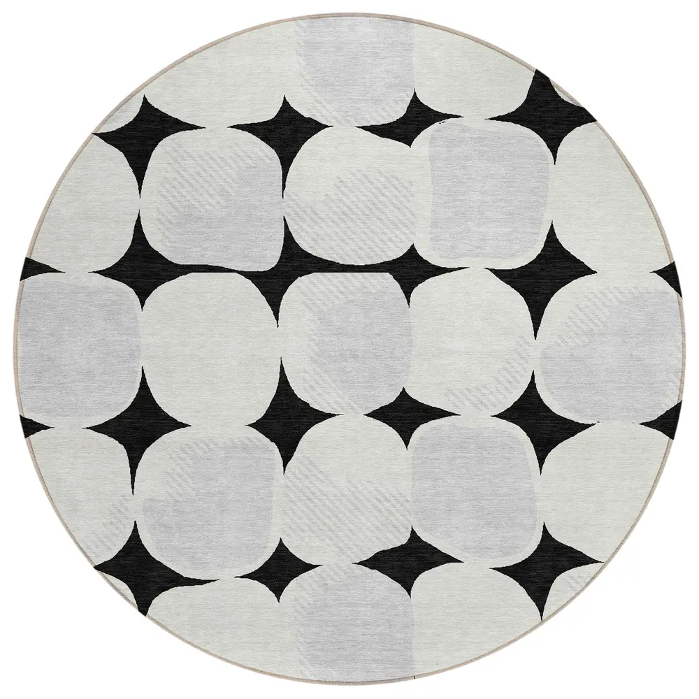 Chantille ACN870 Black 8' x 8' Rug