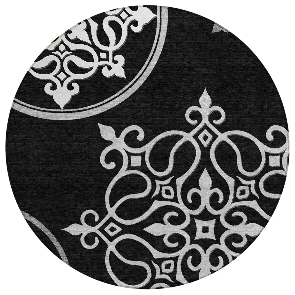 Chantille ACN874 Black 8' x 8' Rug