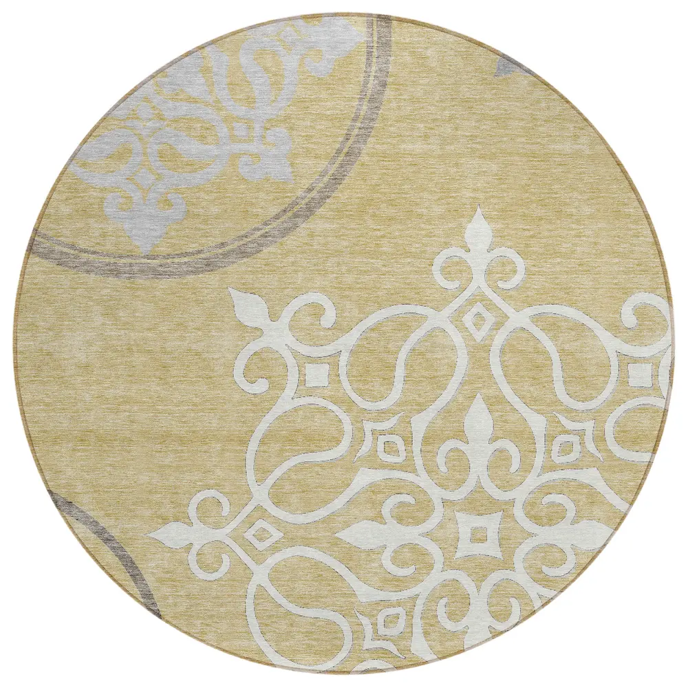 Chantille ACN874 Gold 8' x 8' Rug