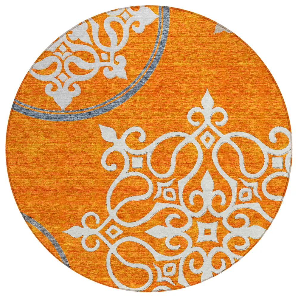 Chantille ACN874 Orange 8' x 8' Rug