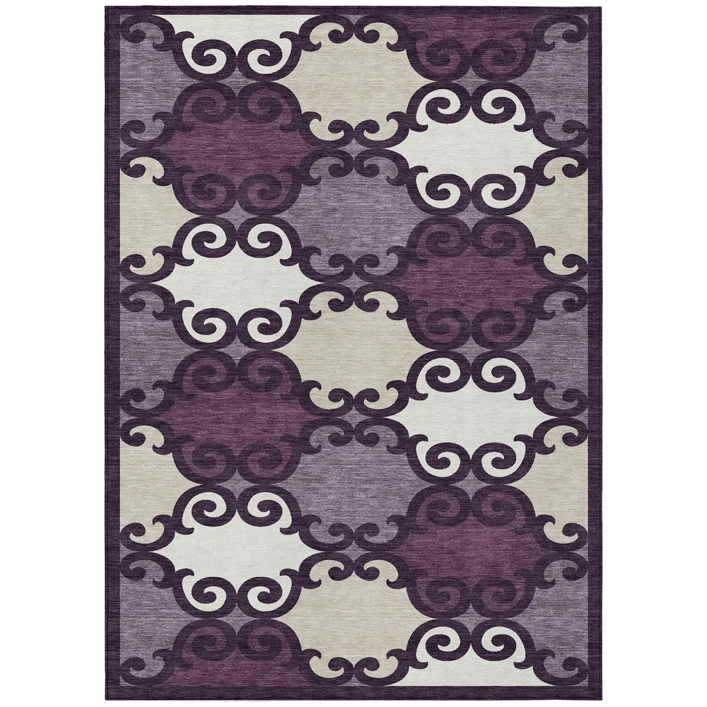 Chantille ACN883 Eggplant 5' x 7'6