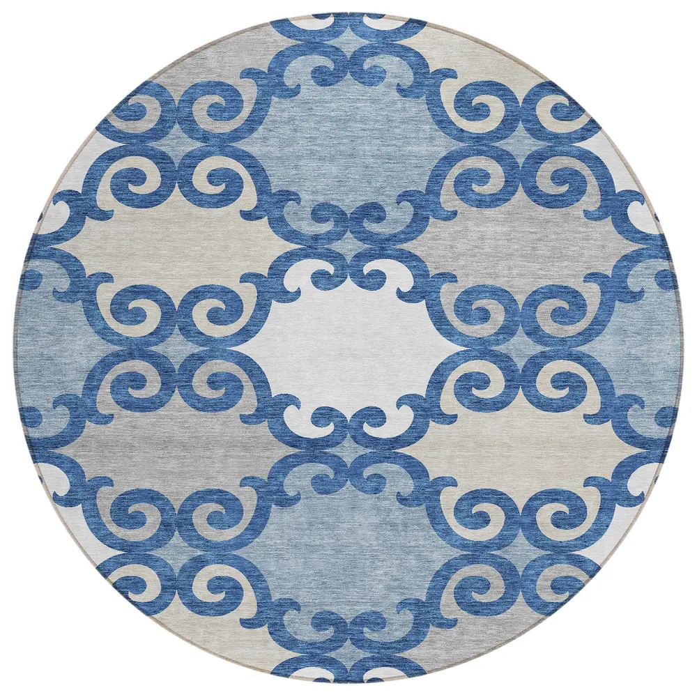 Chantille ACN883 Navy 8' x 8' Rug