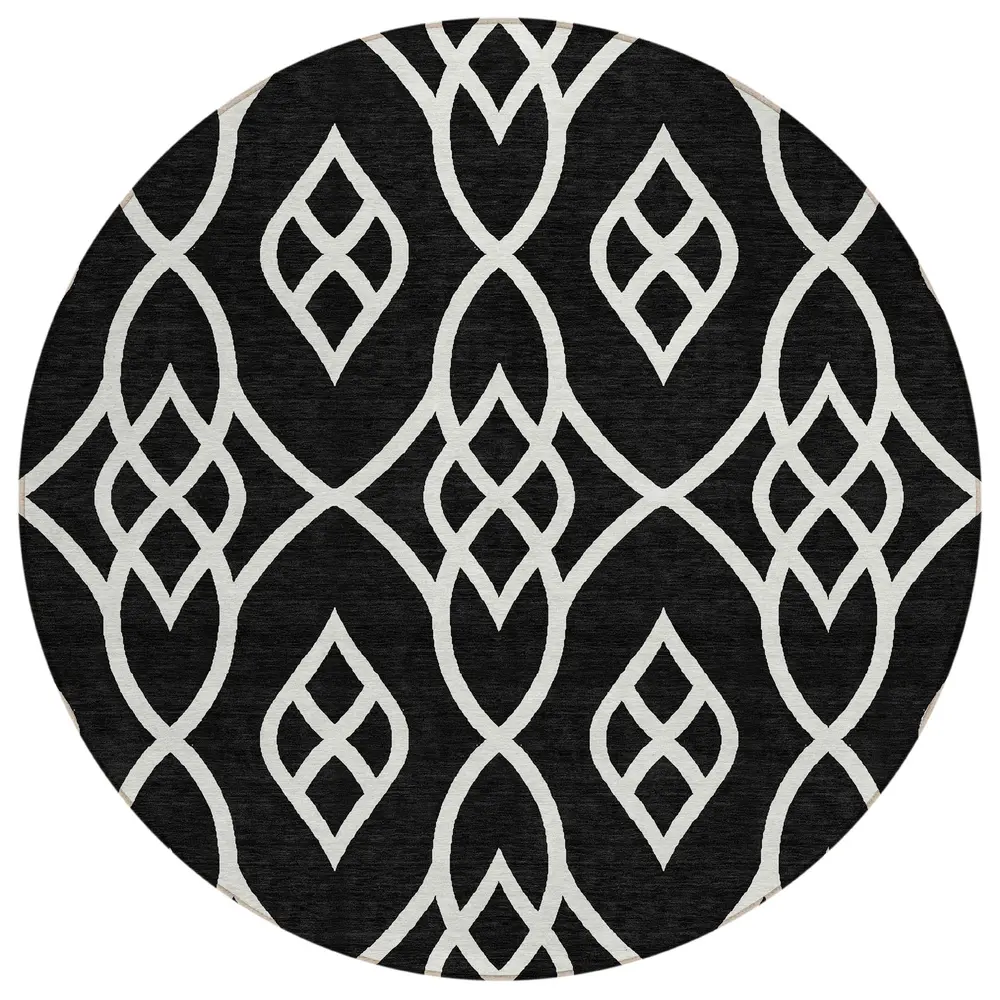 Chantille ACN884 Black 8' x 8' Rug