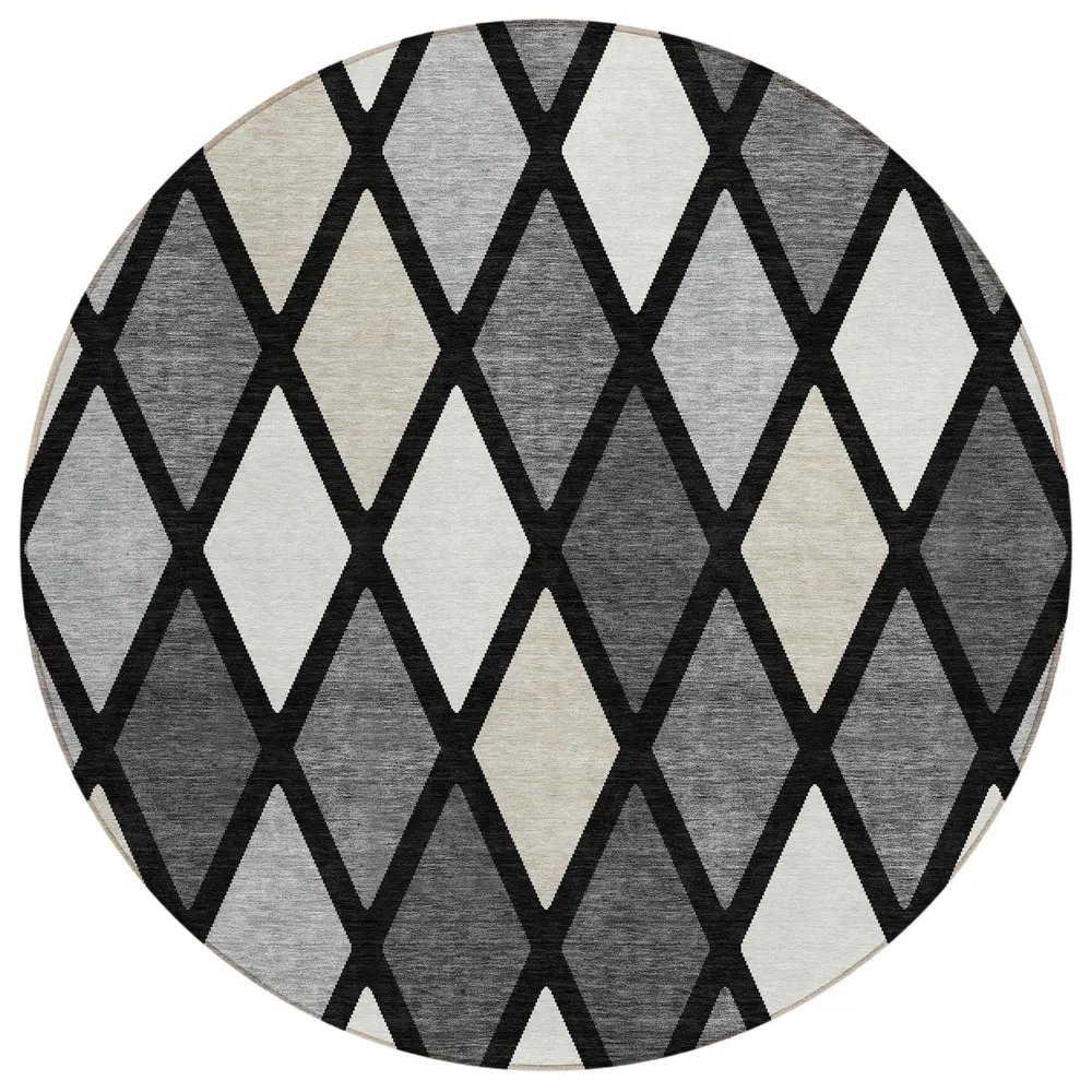 Chantille ACN887 Black 8' x 8' Rug