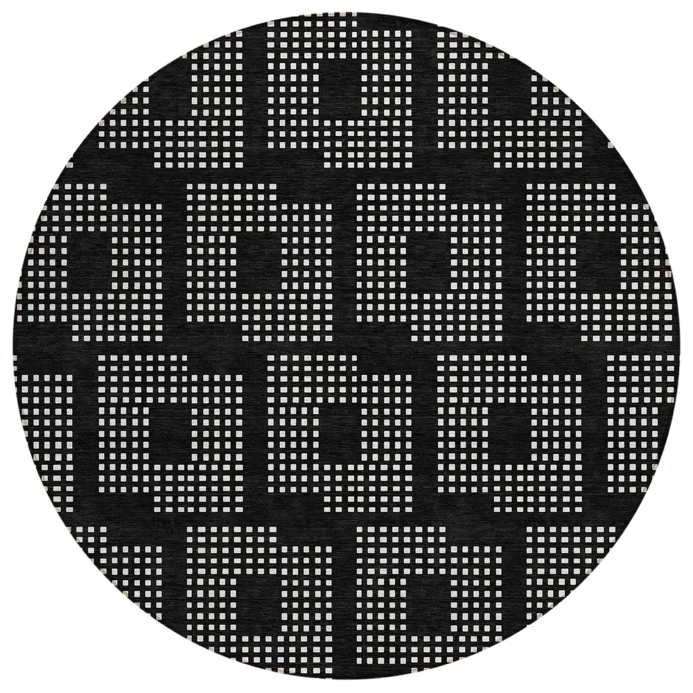 Chantille ACN890 Black 8' x 8' Rug