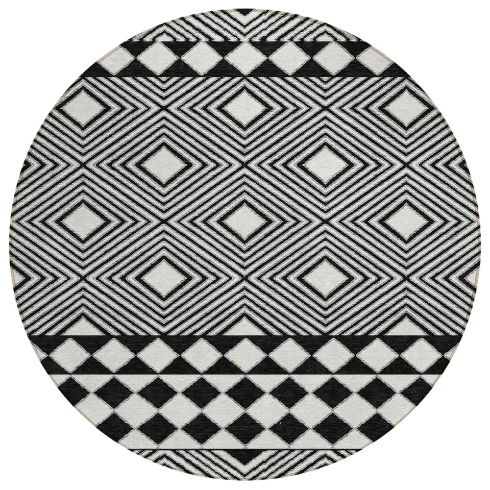 Chantille ACN898 Black 8' x 8' Rug