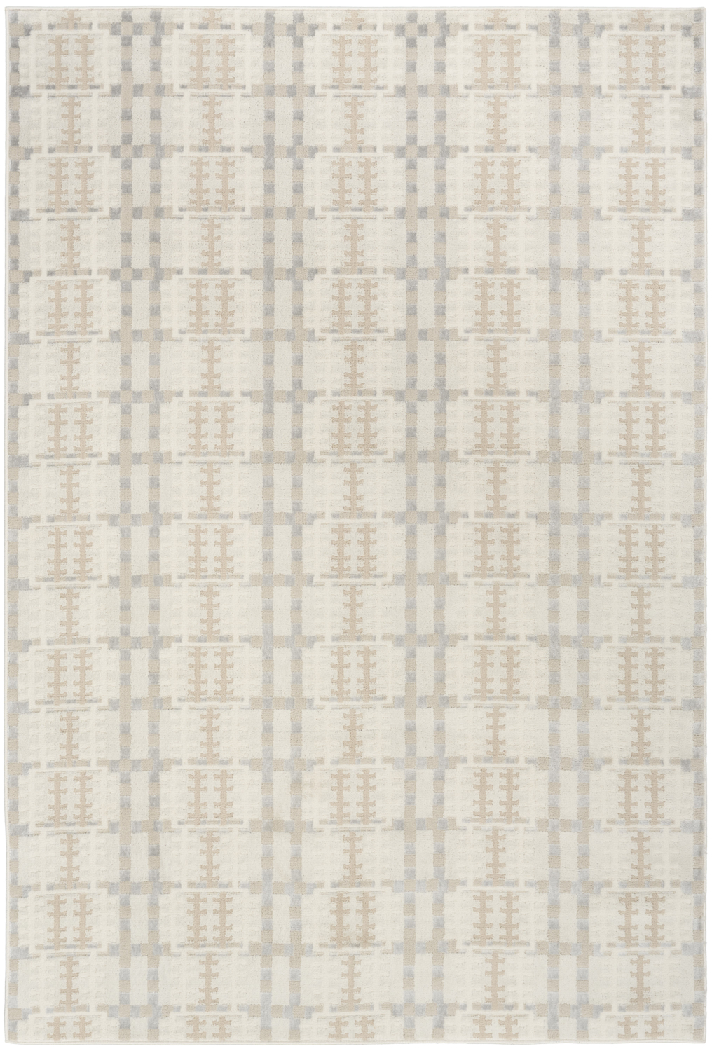 Nourison Nordic 4' x 6' Ivory Multicolor Modern Indoor Rug