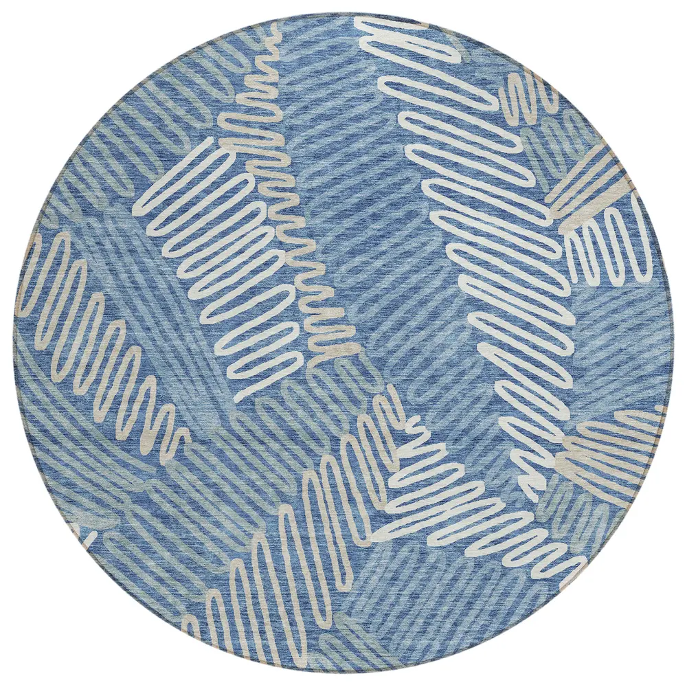 Chantille ACN904 Blue 8' x 8' Rug