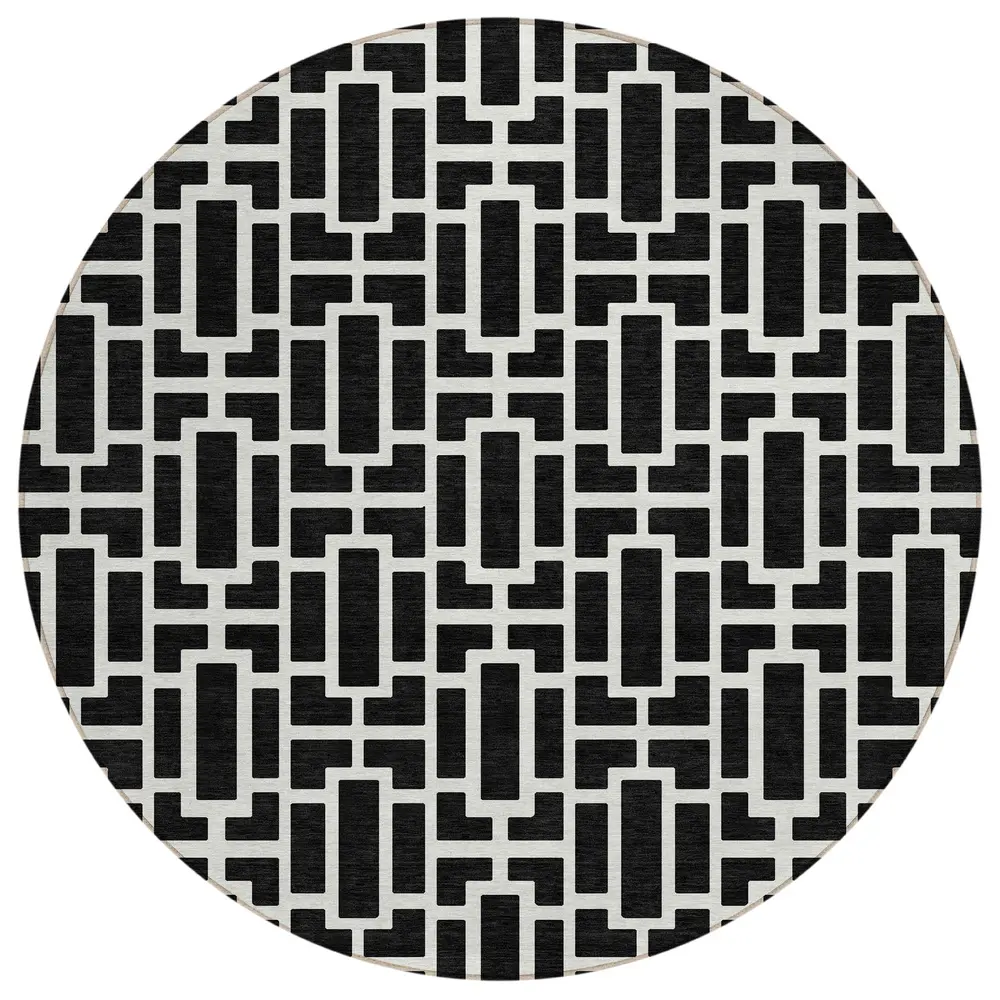 Chantille ACN916 Black 8' x 8' Rug