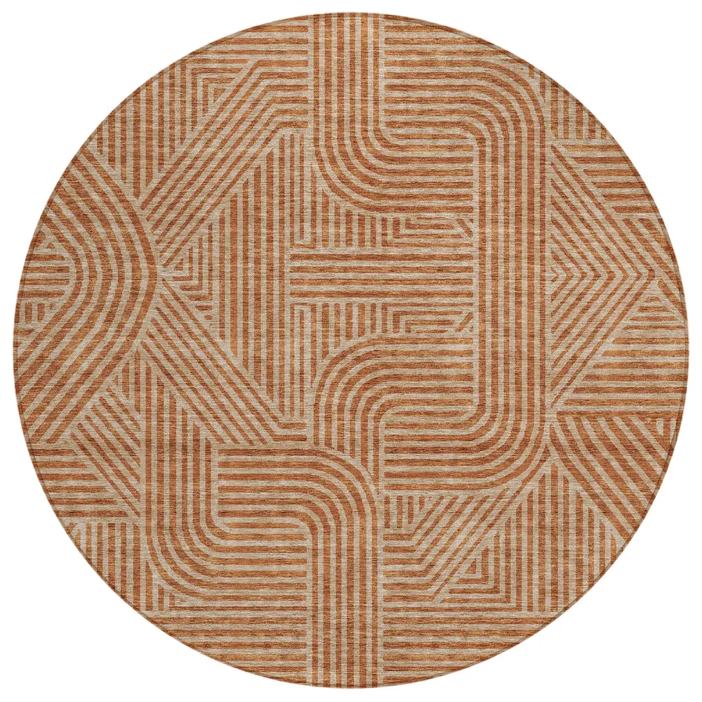 Chantille ACN917 Terracotta 8' x 8' Rug