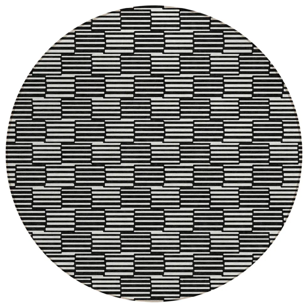 Chantille ACN918 Black 8' x 8' Rug