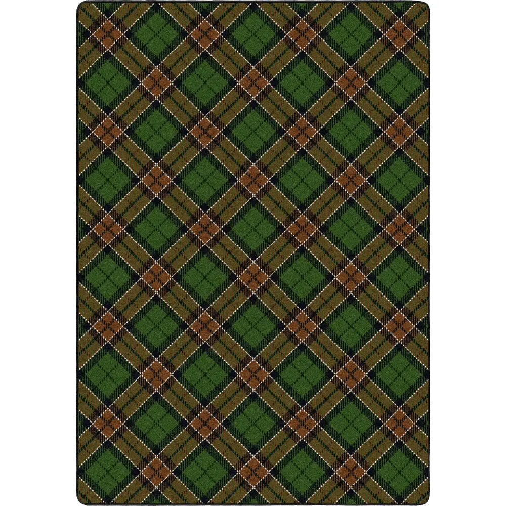 Christmas Plaid Cedar Green 5'4