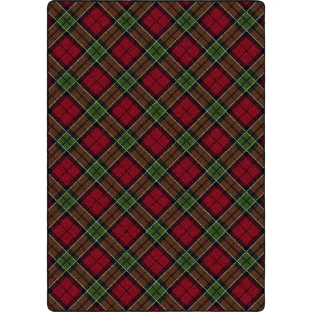 Christmas Plaid Christmas Red 2'8