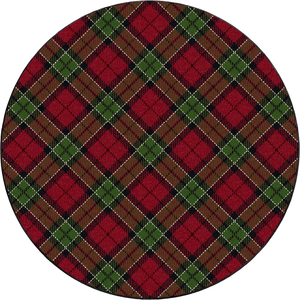 Christmas Plaid Christmas Red 5'4