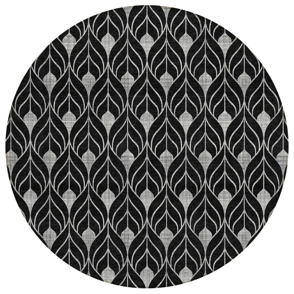 Chantille ACN931 Black 8' x 8' Rug
