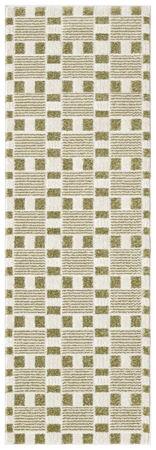 Nourison Nordic 2' x 6' Green Modern Indoor Rug