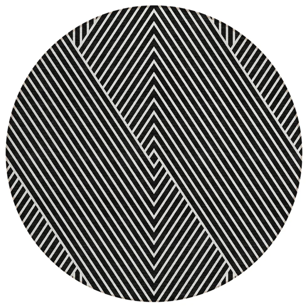 Chantille ACN937 Black 8' x 8' Rug