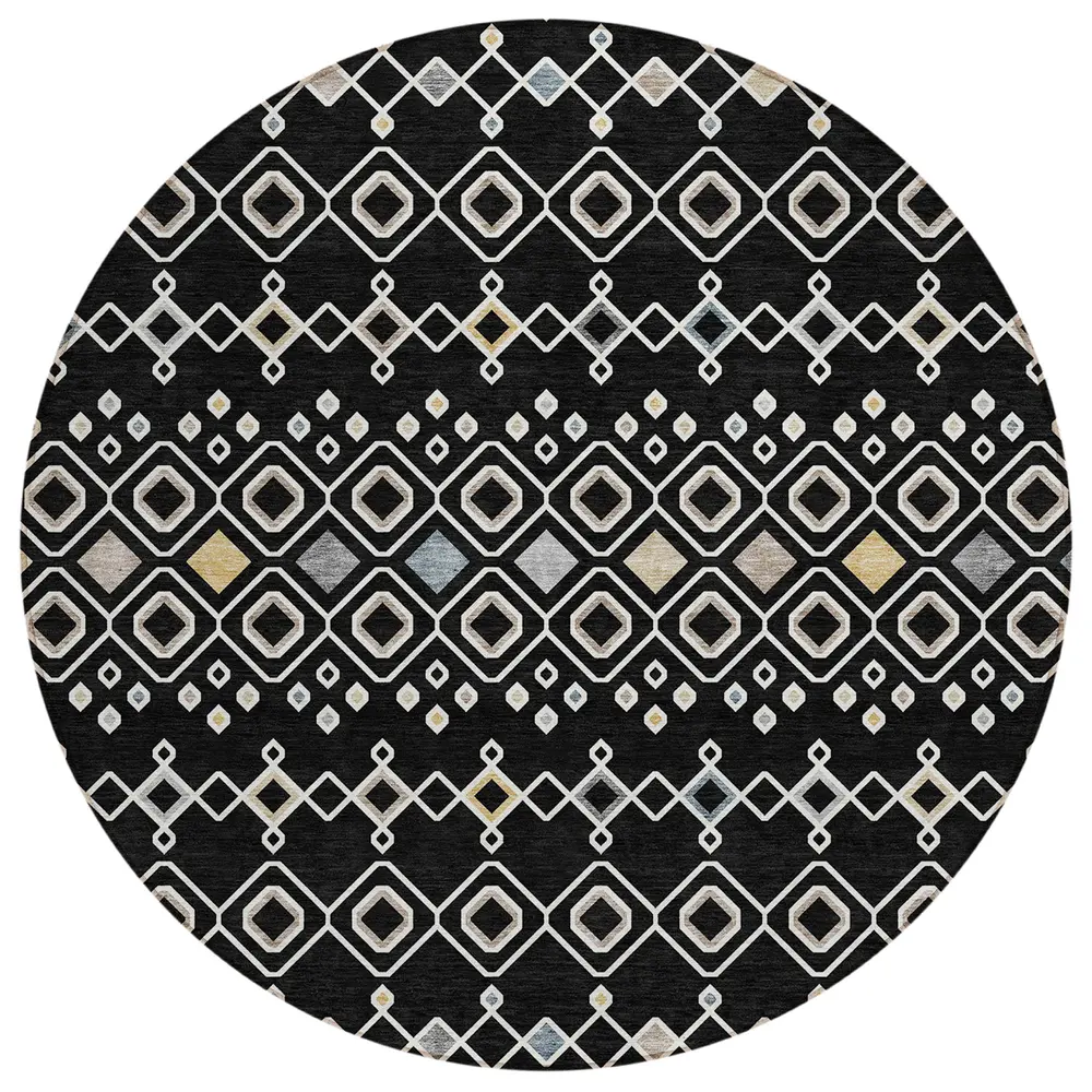 Chantille ACN938 Black 8' x 8' Rug