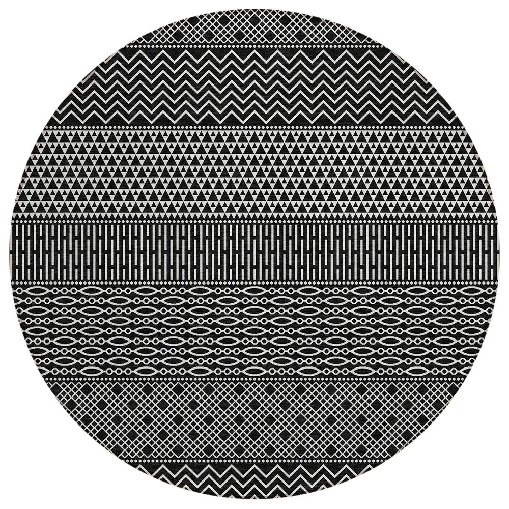 Chantille ACN939 Black 8' x 8' Rug