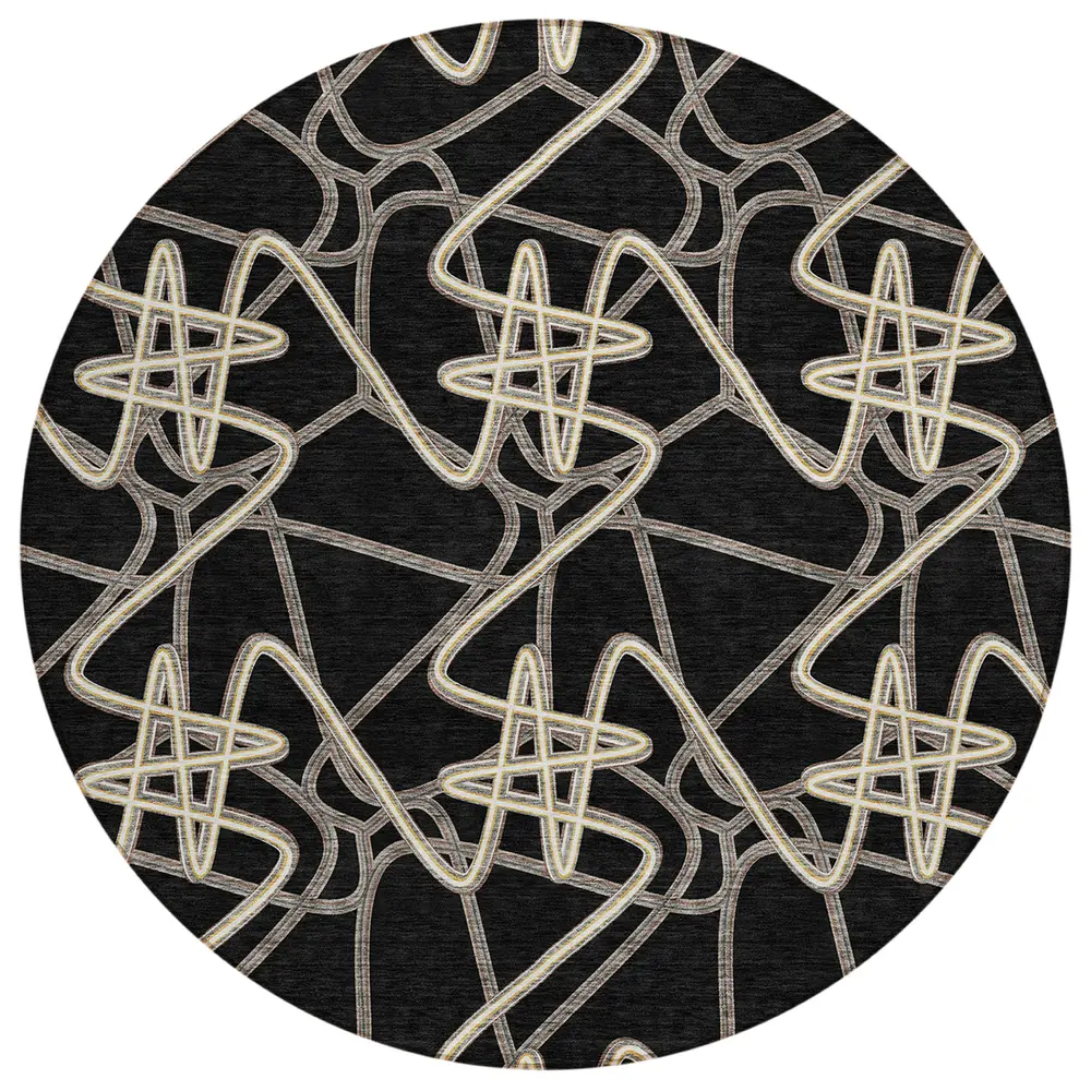 Chantille ACN947 Black 8' x 8' Rug