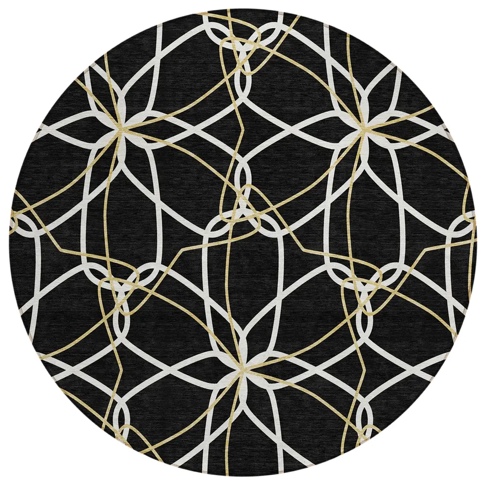 Chantille ACN950 Black 8' x 8' Rug