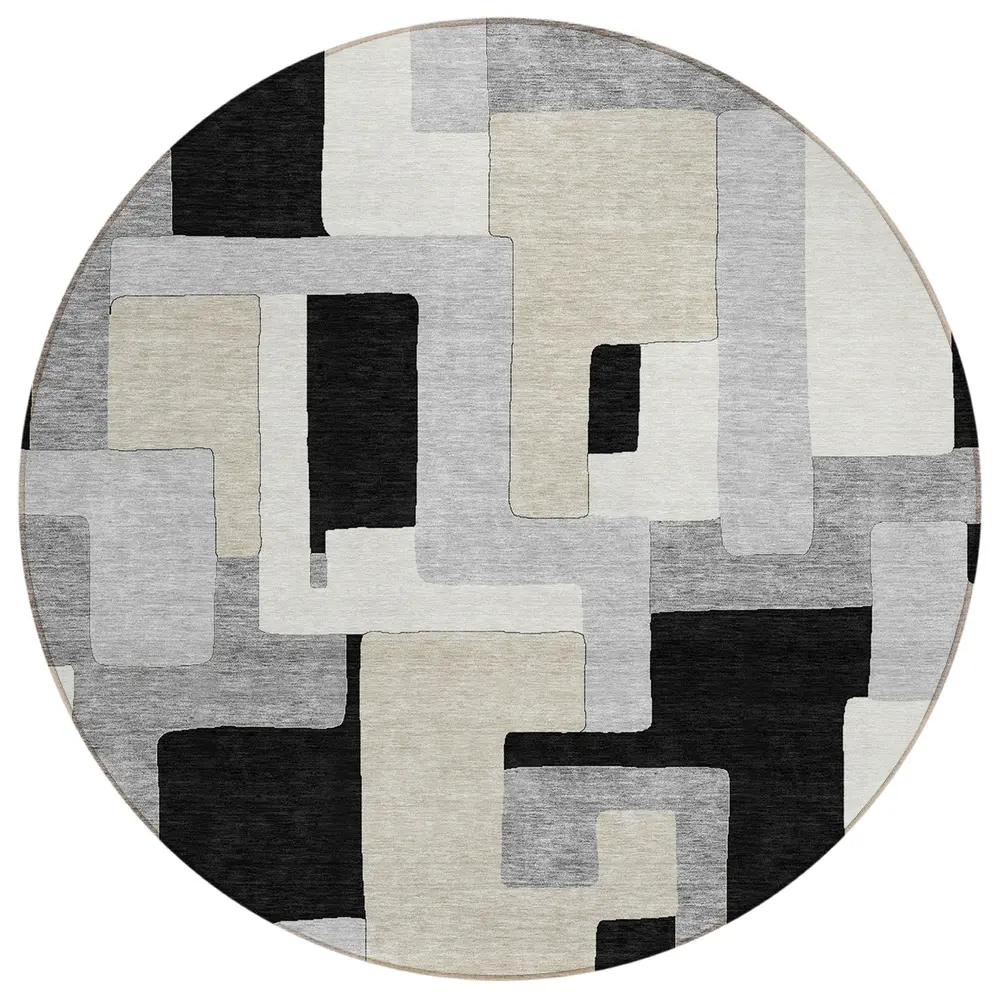 Chantille ACN955 Black 8' x 8' Rug
