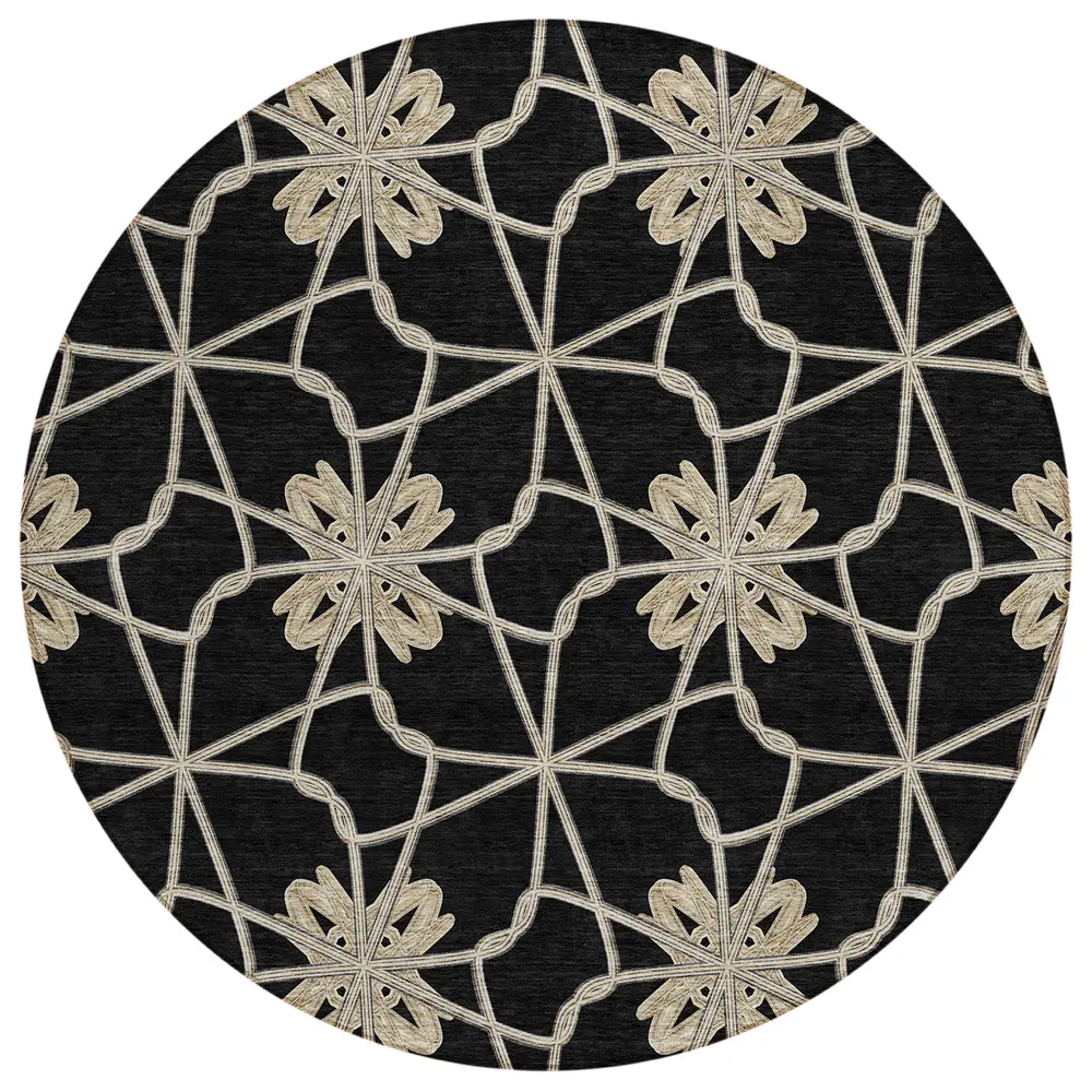 Chantille ACN958 Black 8' x 8' Rug